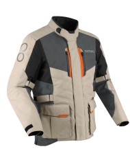 CHAQUETA BERING SIBERIA BEIGE/GRIS/NARANJA