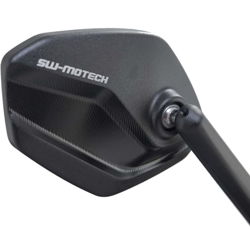 JUEGO DE RETROVISORES SW-MOTECH LARGOS ROSCA M10 MIR.00.850.11601
