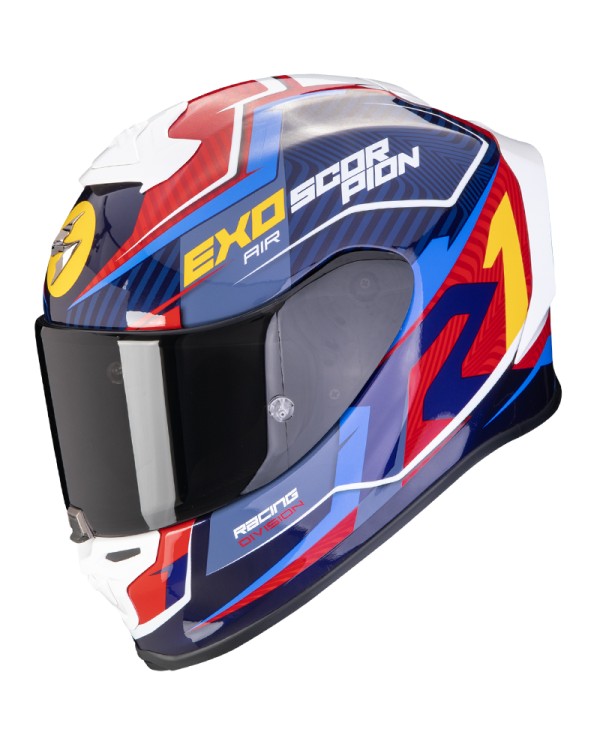CASCO SCORPION EXO-R1 EVO AIR COUP BLUE/RED/YELLOW | Cascos de moto | %brands%