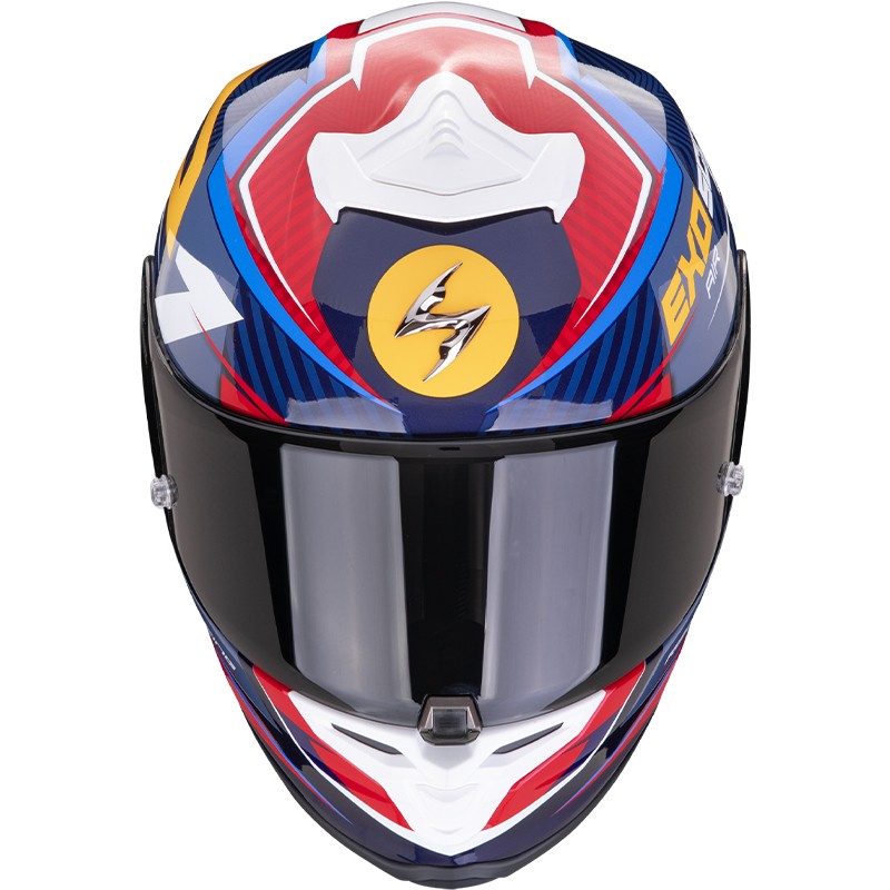 CASCO SCORPION EXO-R1 EVO AIR COUP BLUE/RED/YELLOW | Cascos de moto | %brands%