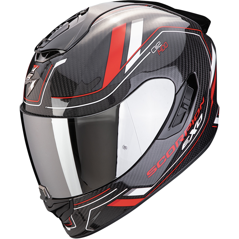 CASCO SCORPION EXO-1400 EVO II CARBON AIR MIRAGE BLACK/RED/WHITE