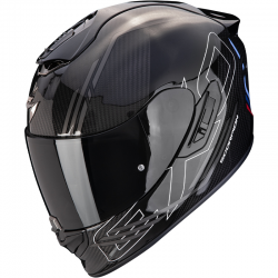 CASCO SCORPION EXO-1400 EVO II CARBON AIR REIKA BLACK/SILVER/BLUE