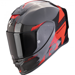 CASCO SCORPION EXO-R1 EVO CARBON AIR RALLY BLACK/RED