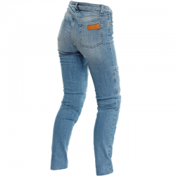 PANTALONES VAQUEROS DAINESE DENIM STONE SLIM LADY LIGHT BLUE