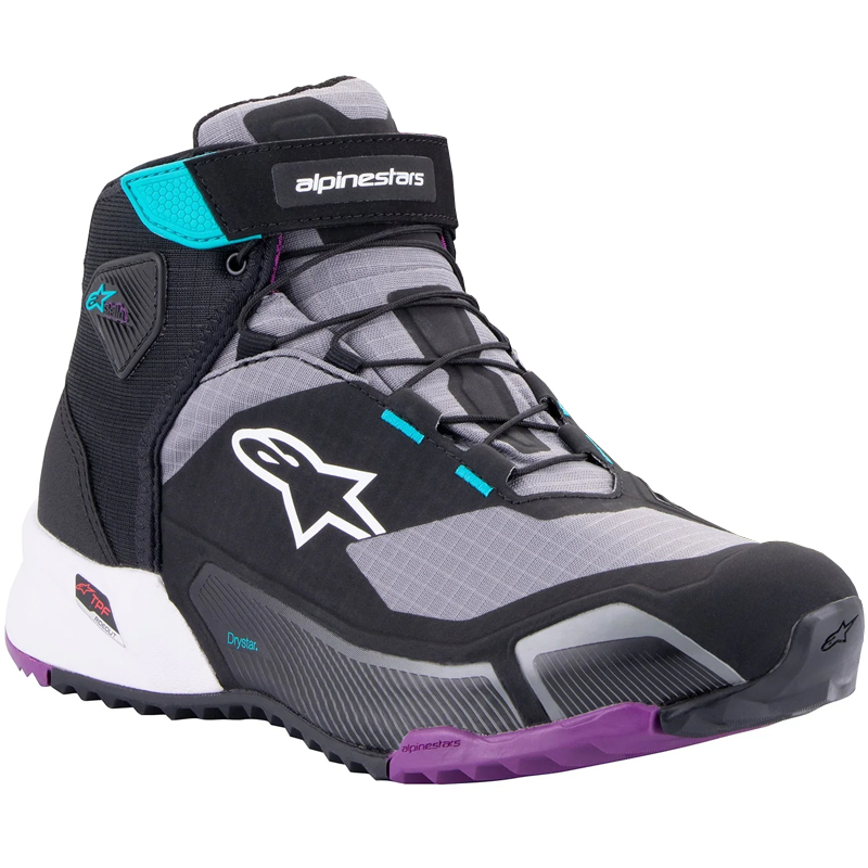 ZAPATILLAS ALPINESTARS CR-X DRYSTAR WOMAN BlACK/BLUE/PURPLE