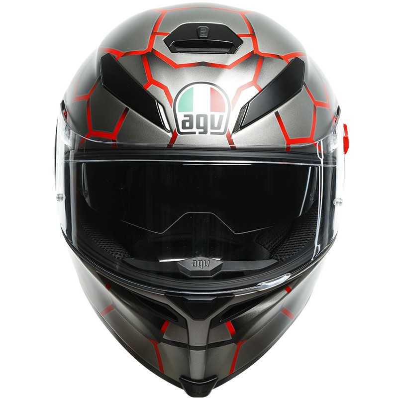 CASCO AGV K-5 S VULCANUM ROJO