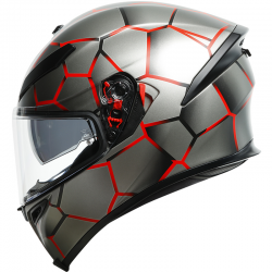 CASCO AGV K-5 S VULCANUM ROJO