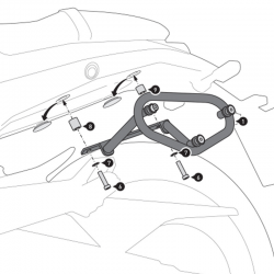 KIT DE FIJACION MALETAS LATERALES Y ALFORJAS SW-MOTECH SLC DERECHO BENELLI HTA.19.044.11000