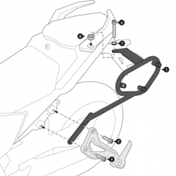 KIT DE FIJACION MALETAS LATERALES Y ALFORJAS SW-MOTECH SLC IZQUIERDO VOGE HTA.02.066.10000