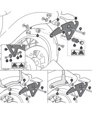 KIT DE FIJACION MALETAS LATERALES Y ALFORJAS SW-MOTECH SLH IZQUIERDO LH1 BMW HTA.07.682.10000