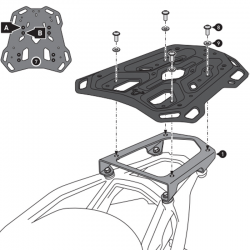 KIT DE FIJACIÓN POSTERIOR SW-MOTECH ADVENTURE-RACK DUCATI GPT.22.822.19000/B