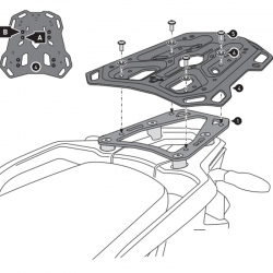 KIT DE FIJACIÓN POSTERIOR SW-MOTECH ADVENTURE-RACK TRIUMPH GPT.11.953.19000/B