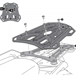 KIT DE FIJACIÓN POSTERIOR SW-MOTECH ADVENTURE-RACK KTM GPT.04.835.19000/B