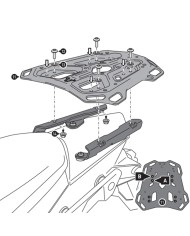 KIT DE FIJACIÓN POSTERIOR SW-MOTECH ADVENTURE-RACK KTM/HUSQVARNA GPT.04.790.19002/B | Fijaciones Top Case de moto | %brands%
