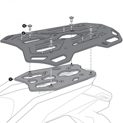 KIT DE FIJACIÓN POSTERIOR SW-MOTECH ADVENTURE-RACK VOGE GPT.02.059.19000/B