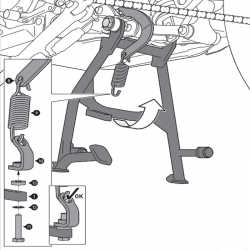 CABALLETE CENTRAL SW-MOTECH HONDA HPS.01.942.10001/B