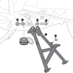 CABALLETE CENTRAL SW-MOTECH HONDA HPS.01.070.10000/B