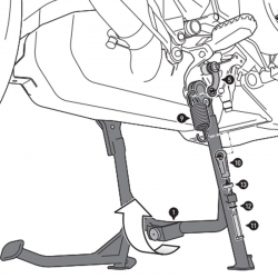 CABALLETE CENTRAL SW-MOTECH DUCATI HPS.22.822.10000/B