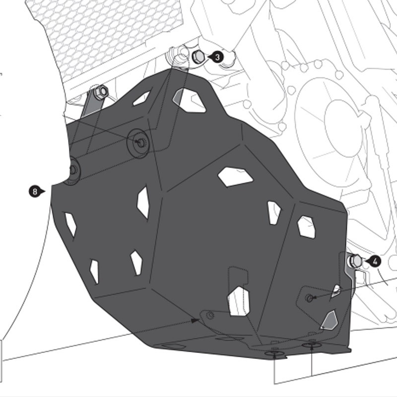 CUBRECARTER SW-MOTECH ENGINE GUARD HONDA MSS.01.070.10001/S