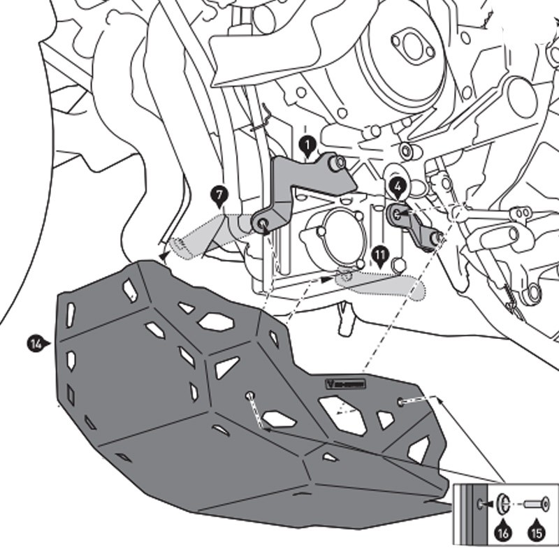 CUBRECARTER SW-MOTECH ENGINE GUARD DUCATI MSS.22.822.10000/S