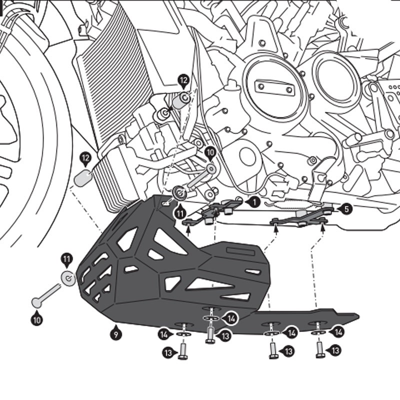 CUBRECARTER SW-MOTECH ENGINE GUARD HARLEY DAVIDSON MSS.18.911.10000/S