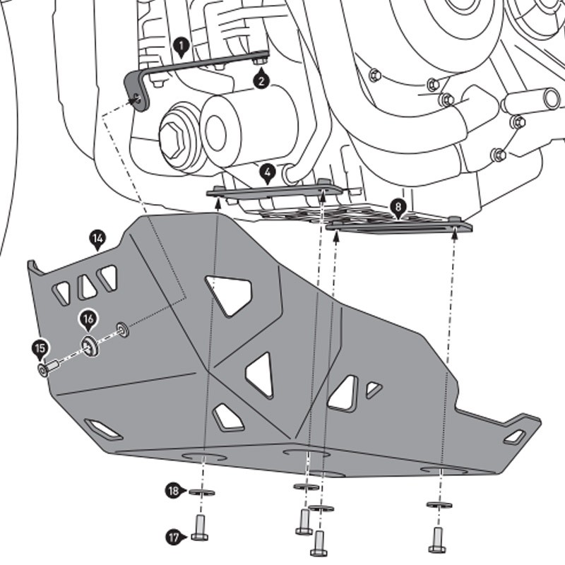 CUBRECARTER SW-MOTECH ENGINE GUARD BENELLI MSS.19.806.10001/S