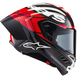 CASCO ALPINESTARS SUPERTECH R10 ELEMENT NEGRO/ROJO/BLANCO