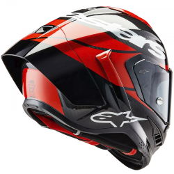 CASCO ALPINESTARS SUPERTECH R10 ELEMENT NEGRO/ROJO/BLANCO