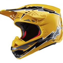 CASCO ALPINESTARS SUPERTECH S-M10 AMPRESS YELLOW GLOSSY/BLACK