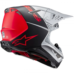 CASCO ALPINESTARS SUPERTECH S-M10 FLOOD SILVER/BLACK/ORANGE FLUO M&G R2206