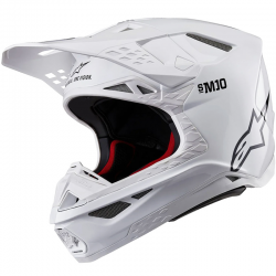 CASCO ALPINESTARS SUPERTECH S-M10 WHITE GLOSSY ECE2206