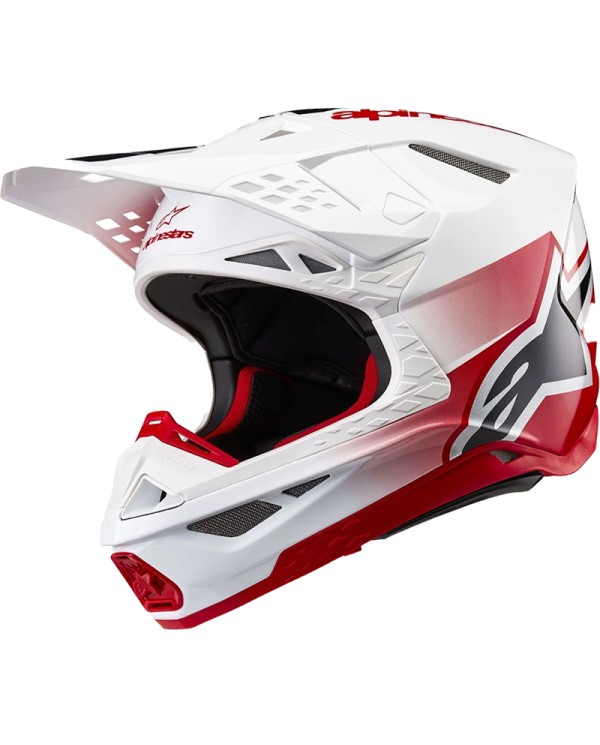 CASCO ALPINESTARS SUPERTECH S-M10 UNITE RED/WHITE GLOSSY ECE2206