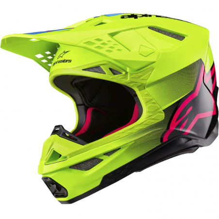 CASCO ALPINESTARS SUPERTECH S-M10 UNITE YELLOW FLUO/BLACK/DIVA PINK E2206