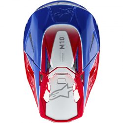 CASCO ALPINESTARS SUPERTECH S-M10 AEON BRIGHT RED/BLUE GLOSSY EC2206