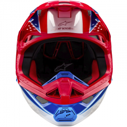 CASCO ALPINESTARS SUPERTECH S-M10 AEON BRIGHT RED/BLUE GLOSSY EC2206