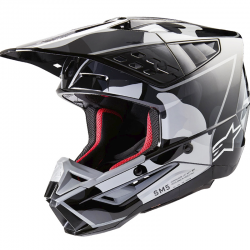 CASCO ALPINESTARS S-M5 ROVER 2 BLACK/SILVER GLOSSY ECE2206