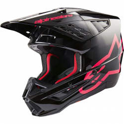 CASCO ALPINESTARS S-M5 CORP BLACK/DIVA PINK GLOSSY ECE2206