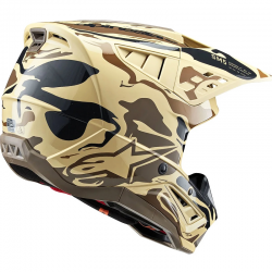 CASCO ALPINESTARS S-M5 MINERAL DARK BROWN/KANGAROO MATT ECE2206