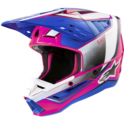 CASCO ALPINESTARS S-M5 SAIL WHITE/DIVA PINK/ENAMEL BLUE ECE2206