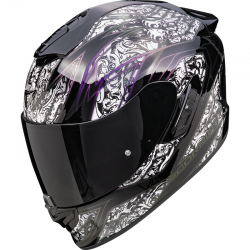 CASCO SCORPION EXO-1400 EVO II AIR FANTASY BLACK-WHITE