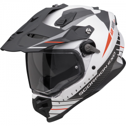 CASCO SCORPION ADF-9000 AIR FEAT MATT WHITE-BLACK-RED