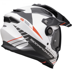 CASCO SCORPION ADF-9000 AIR FEAT MATT WHITE-BLACK-RED