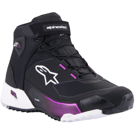 ZAPATILLAS ALPINESTARS CR-X DRYSTAR WOMAN BLACK/WHITE/DIVA PINK