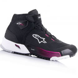 ZAPATILLAS ALPINESTARS CR-X DRYSTAR WOMAN BLACK/WHITE/DIVA PINK