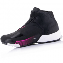 ZAPATILLAS ALPINESTARS CR-X DRYSTAR WOMAN BLACK/WHITE/DIVA PINK