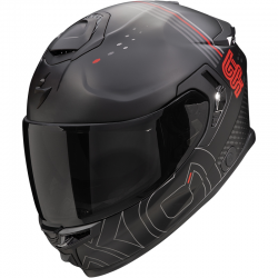 CASCO SCORPION EXO-GT SP AIR TECHLANE MATT-BLACK/GREY/RED