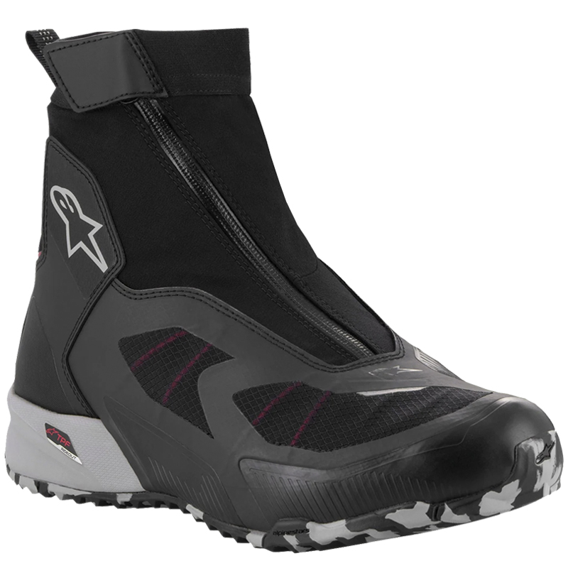 ZAPATILLAS ALPINESTARS CR-8 GORE-TEX BLACK/MID GRAY/BRIGHT RED