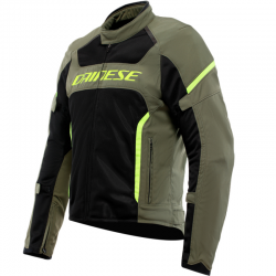 CHAQUETA DAINESE AIR-FRAME 3 TEX VERDE/NEGRO/AMARILLO-FLUOR