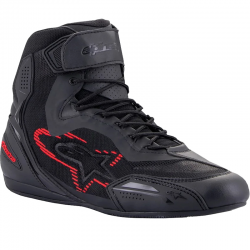 ZAPATILLAS ALPINESTARS FASTER-3 RIDEKNIT BLACK/DARK GRAY/BRIGHT RED