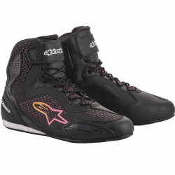 ZAPATILLAS ALPINESTARS STELLA FASTER-3 RIDEKNIT BLACK/YELLOW/PINK